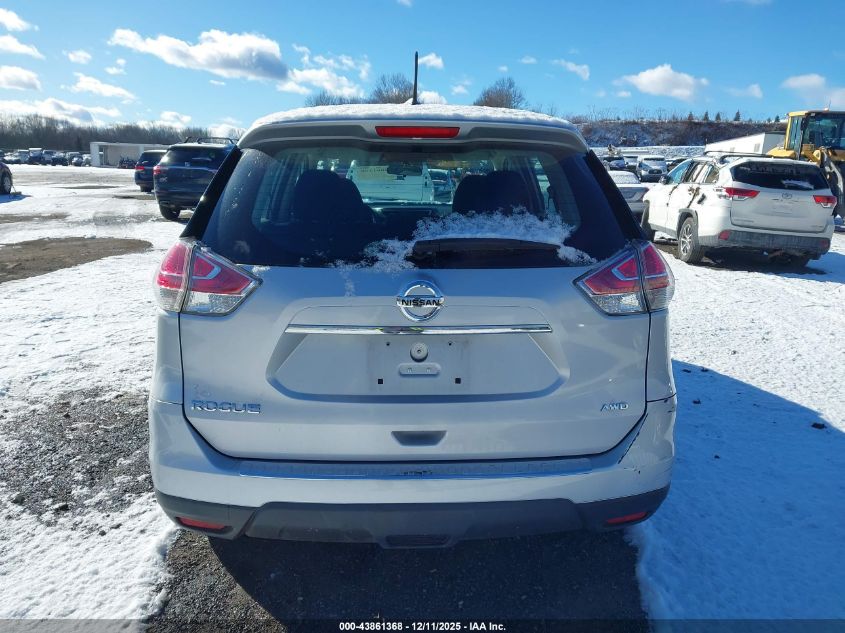 2016 Nissan Rogue S VIN: 5N1AT2MV0GC889335 Lot: 43861368