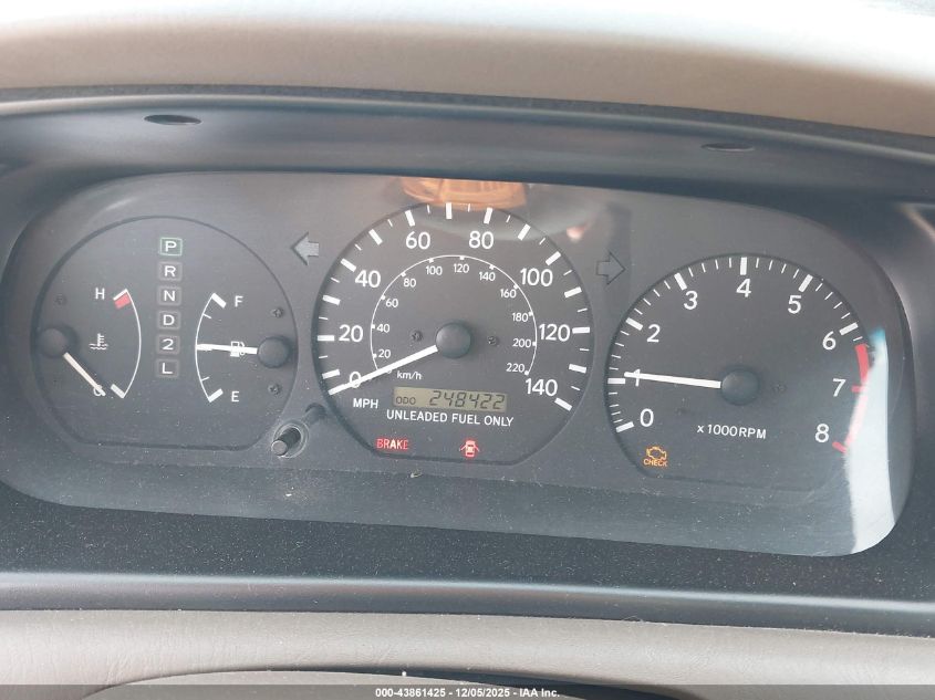 1999 Toyota Camry Le VIN: JT2BG22K1X0372836 Lot: 43861425