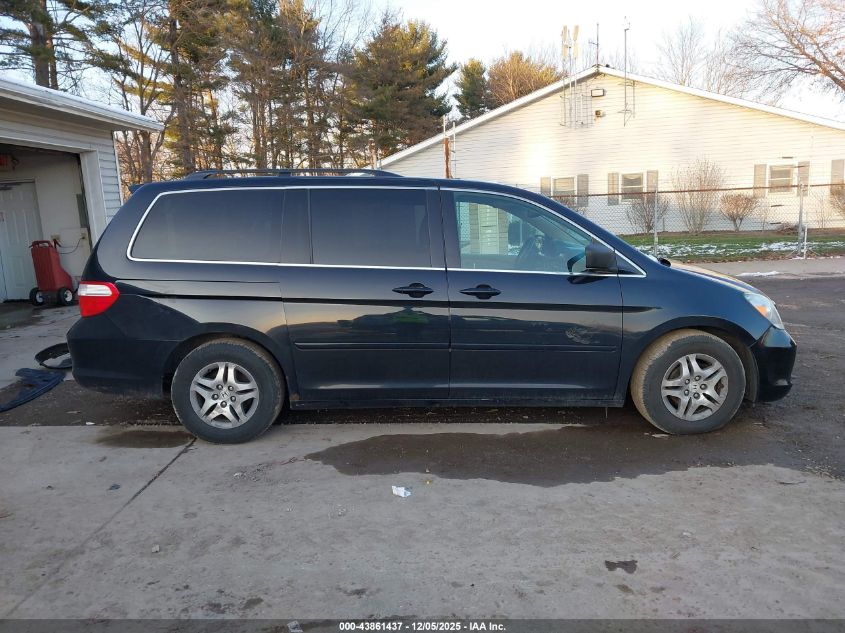 2007 Honda Odyssey Ex-L VIN: 5FNRL38677B020847 Lot: 43861437