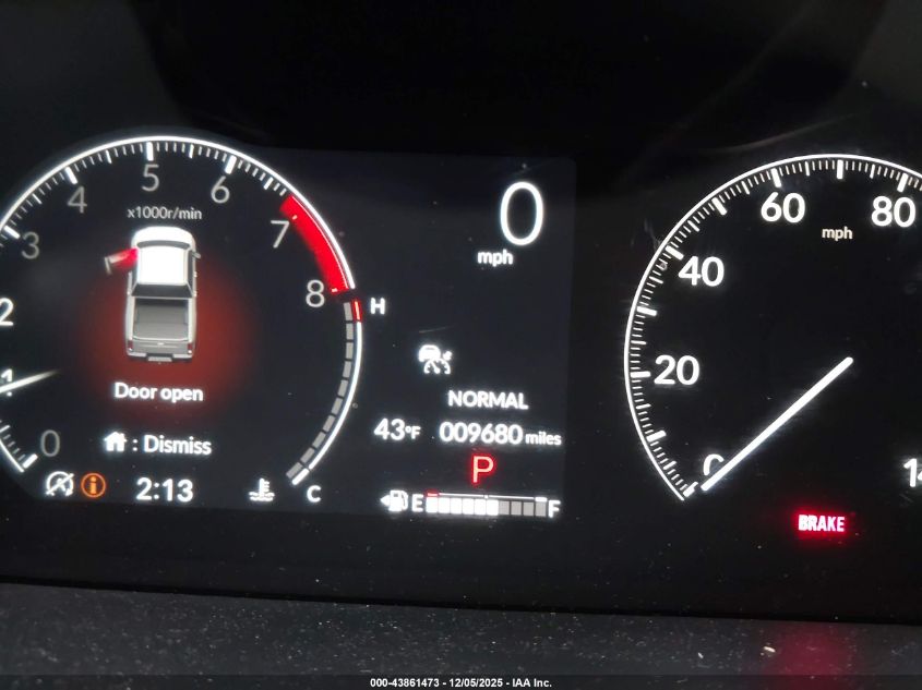 2025 Honda Ridgeline Rtl VIN: 5FPYK3F52SB039976 Lot: 43861473