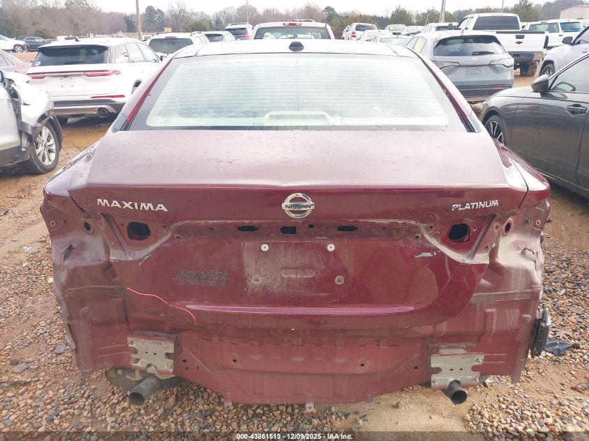 2021 Nissan Maxima Platinum Xtronic Cvt VIN: 1N4AA6FV4MC510188 Lot: 43861519
