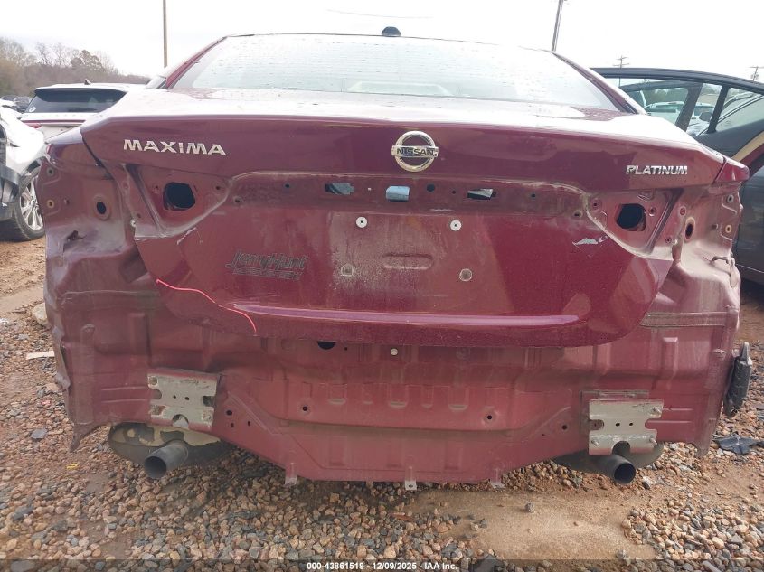 2021 Nissan Maxima Platinum Xtronic Cvt VIN: 1N4AA6FV4MC510188 Lot: 43861519