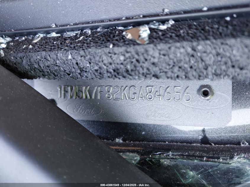 2019 Ford Explorer Limited VIN: 1FM5K7F82KGA84656 Lot: 43861549