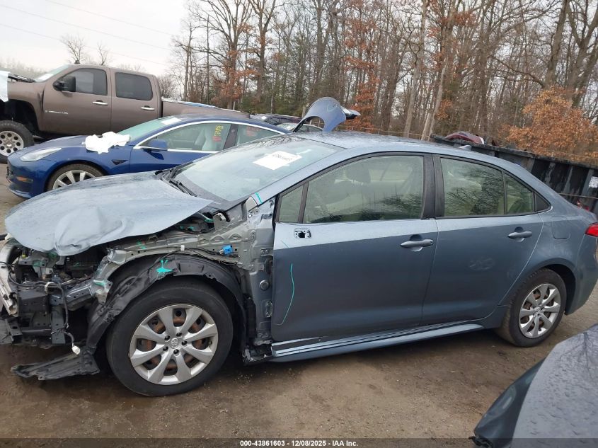 2020 Toyota Corolla Le VIN: JTDEPRAEXLJ077487 Lot: 43861603