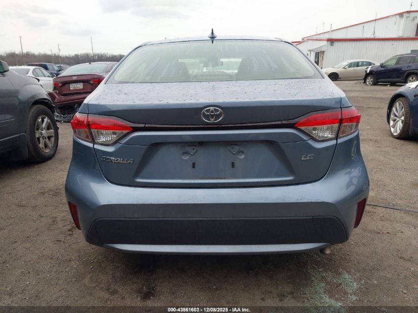 2020 Toyota Corolla Le VIN: JTDEPRAEXLJ077487 Lot: 43861603