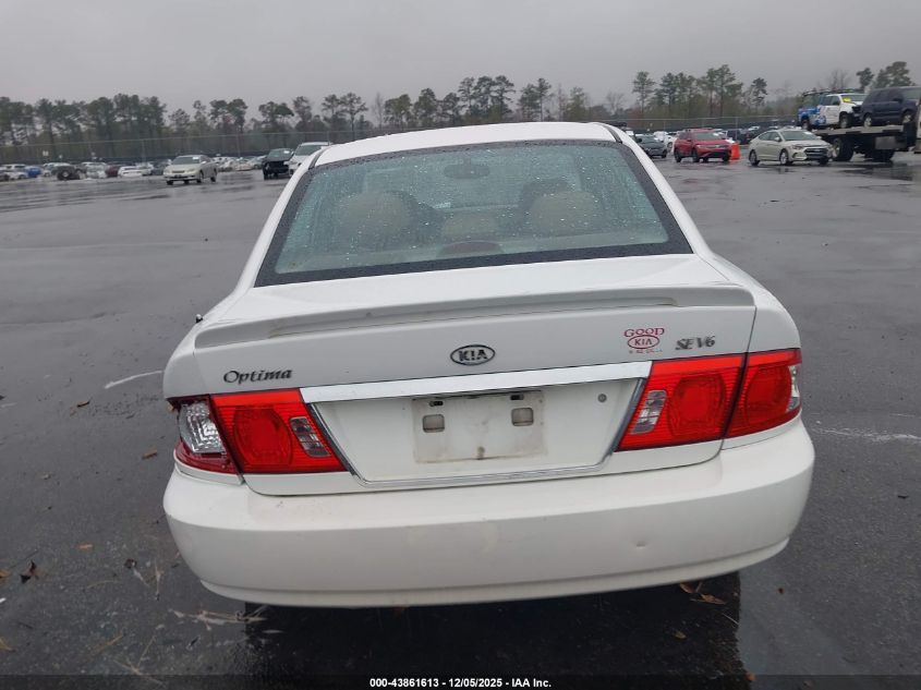 2003 Kia Optima Lx V6/Se V6 VIN: KNAGD128735236273 Lot: 43861613