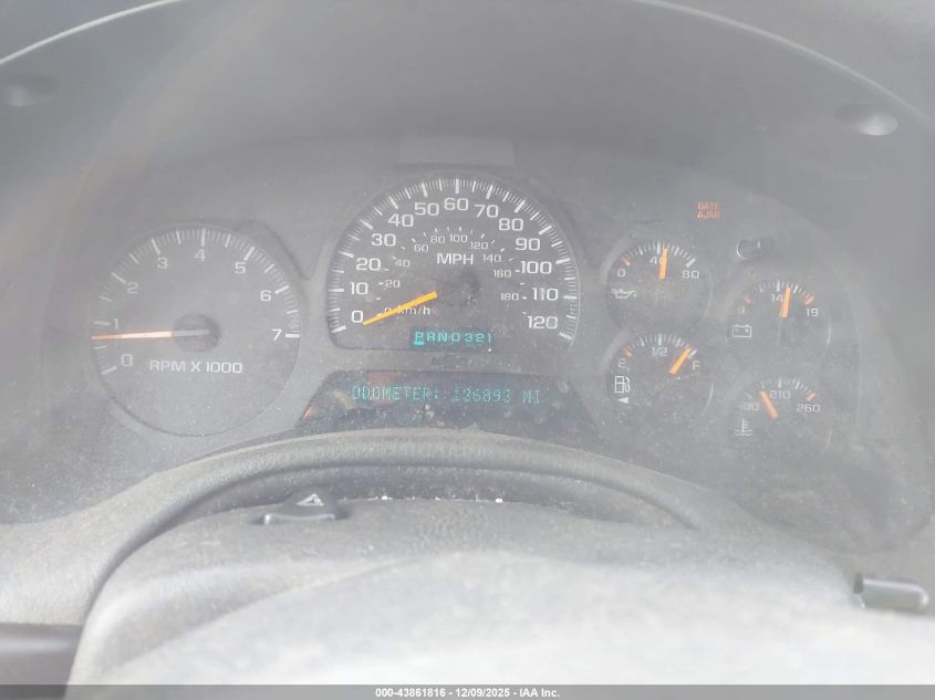 2002 Chevrolet Trailblazer Ltz VIN: 1GNDT13S022297667 Lot: 43861816