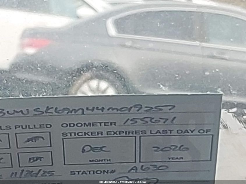 2004 Volkswagen Jetta Gls 2.0L VIN: 3VWSK69M44M019257 Lot: 43861857