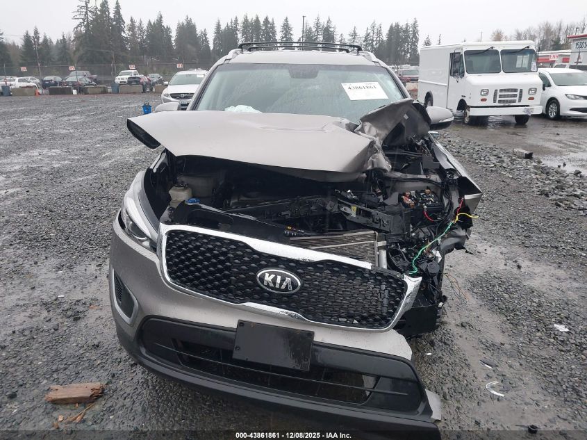 2017 Kia Sorento 2.4L Lx VIN: 5XYPGDA34HG231449 Lot: 43861861