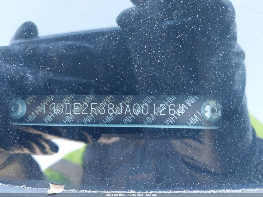 2018 Acura Ilx Acurawatch Plus Package VIN: 19UDE2F38JA001264 Lot: 43861949