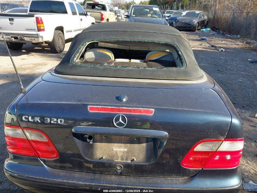 2002 Mercedes-Benz Clk 320 VIN: WDBLK65G82T114361 Lot: 43862003