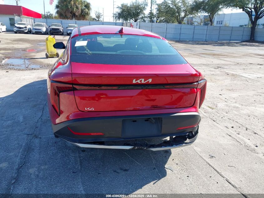 2025 Kia K4 Lxs VIN: 3KPFT4DE2SE033770 Lot: 43862091