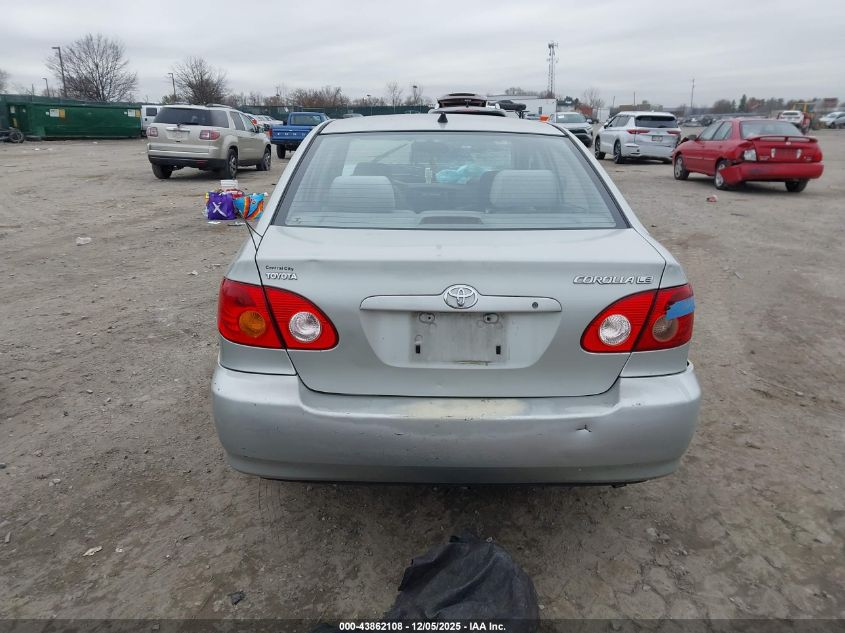 2003 Toyota Corolla Le VIN: 2T1BR32E83C115240 Lot: 43862108