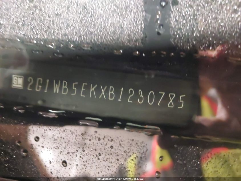 2011 Chevrolet Impala Lt VIN: 2G1WB5EKXB1230785 Lot: 43862201