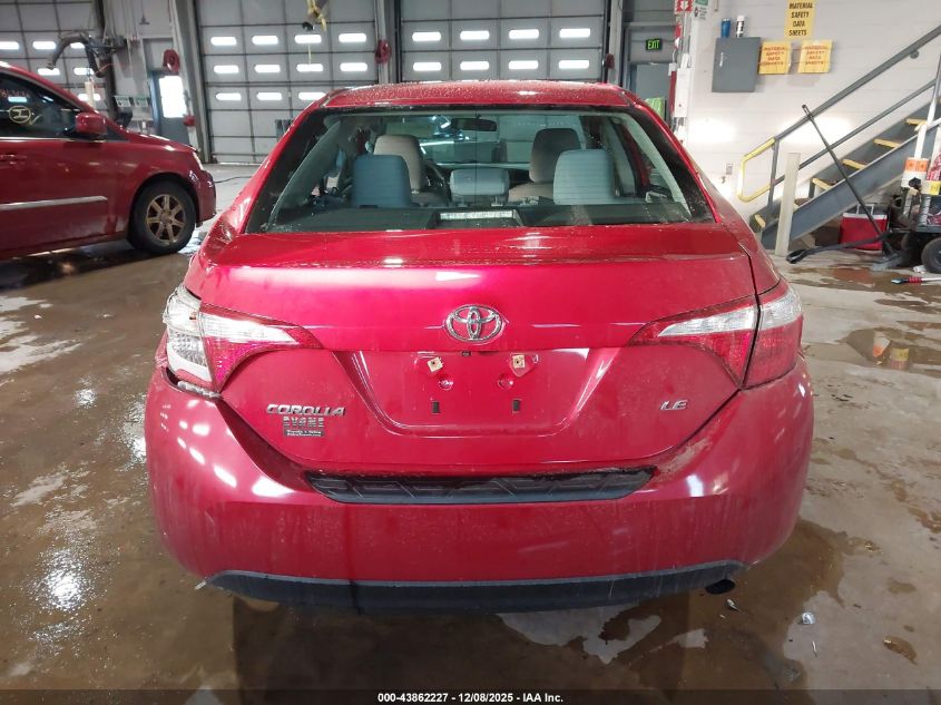 2015 Toyota Corolla Le Plus VIN: 2T1BURHE6FC352645 Lot: 43862227