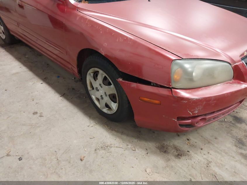 2004 Hyundai Elantra Gls/Gt VIN: KMHDN46D24U835452 Lot: 43862338