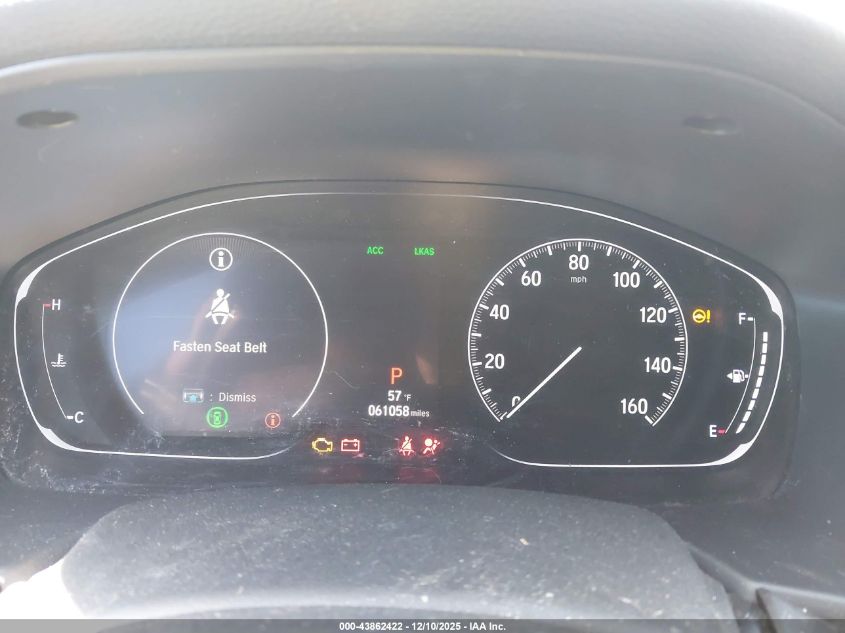 2019 Honda Accord Ex-L VIN: 1HGCV1F5XKA076220 Lot: 43862422