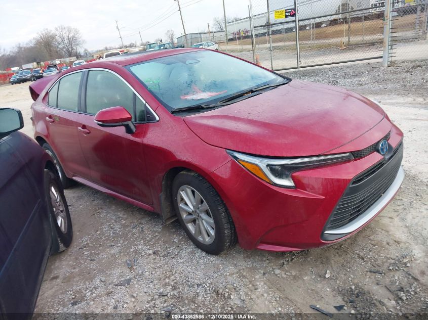 TOYOTA COROLLA HYBRID XLE