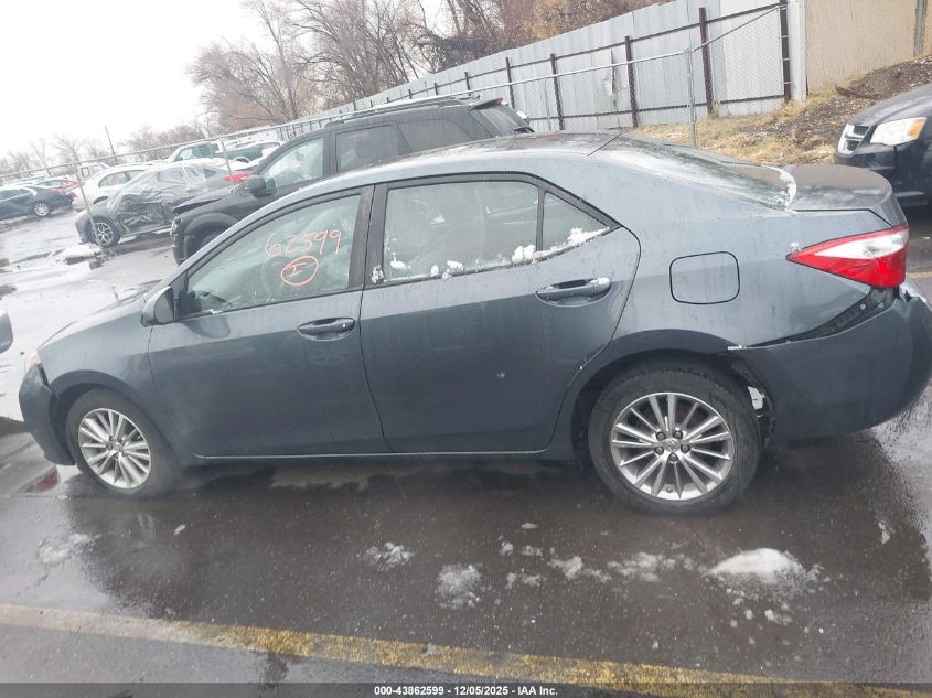 2014 Toyota Corolla Le Plus VIN: 2T1BURHE8EC123155 Lot: 43862599