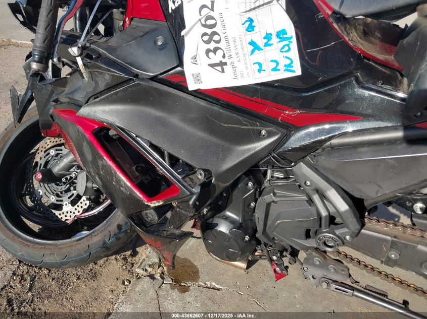 2021 Kawasaki Ex650 M VIN: ML5EXEM13MDA28212 Lot: 43862607