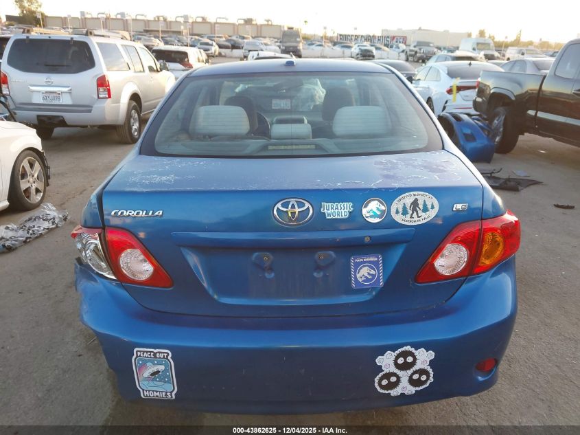 2009 Toyota Corolla Le VIN: 1NXBU40E99Z010916 Lot: 43862625