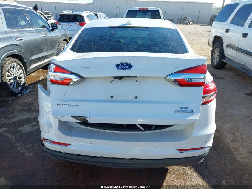 2019 Ford Fusion Hybrid Se VIN: 3FA6P0LU0KR255468 Lot: 43862651