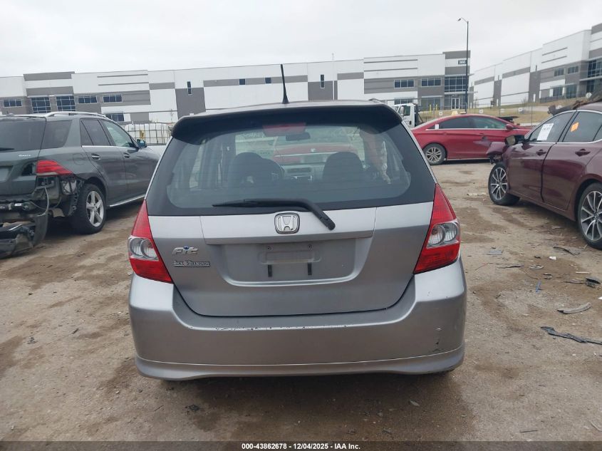 2008 Honda Fit Sport VIN: JHMGD376X8S009513 Lot: 43862678