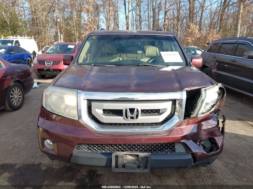 2011 Honda Pilot Ex-L VIN: 5FNYF4H54BB074230 Lot: 43862682