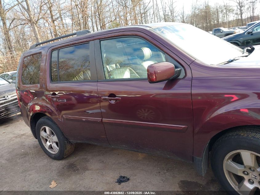 2011 Honda Pilot Ex-L VIN: 5FNYF4H54BB074230 Lot: 43862682