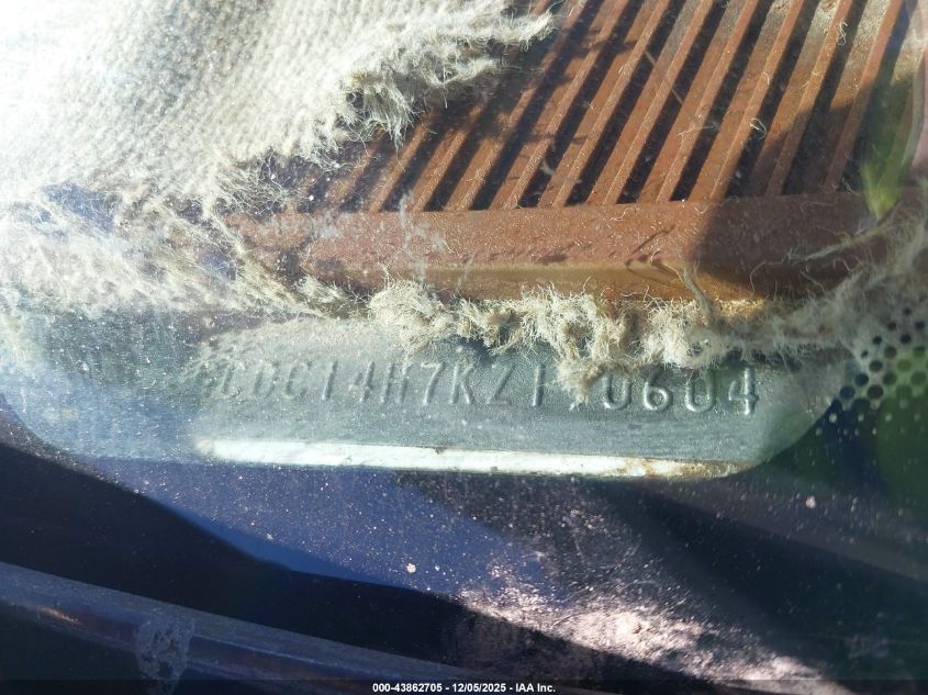 1989 Chevrolet Gmt-400 C1500 VIN: 1GCDC14H7KZ190604 Lot: 43862705