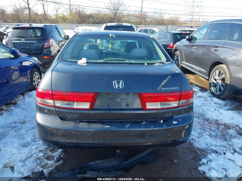 2004 Honda Accord 2.4 Lx VIN: 1HGCM563X4A107977 Lot: 43862713