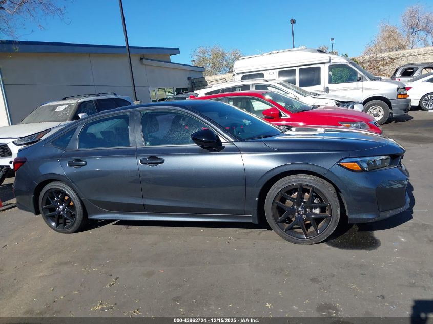 2026 Honda Civic Sport VIN: 2HGFE2F56TH500160 Lot: 43862724