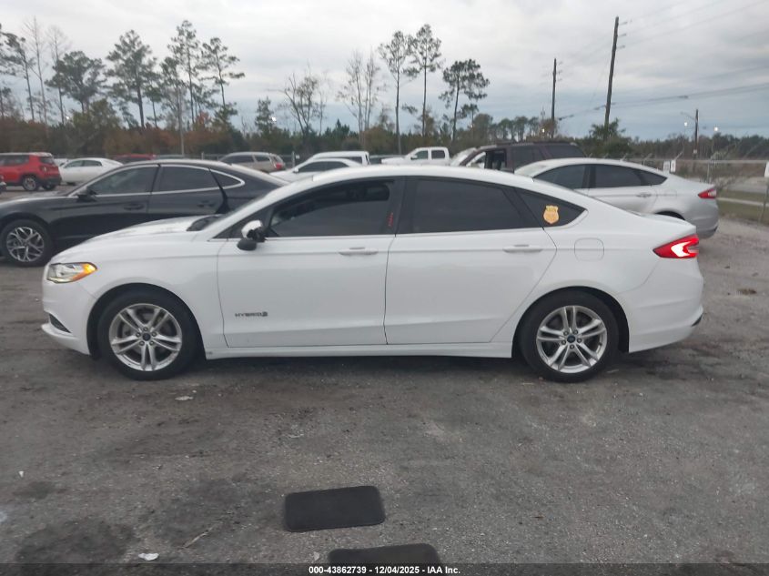 2018 Ford Fusion Hybrid Se VIN: 3FA6P0LUXJR206678 Lot: 43862739