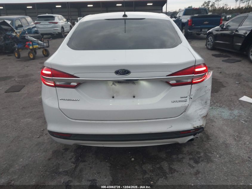 2018 Ford Fusion Hybrid Se VIN: 3FA6P0LUXJR206678 Lot: 43862739