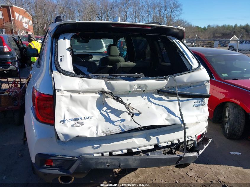 2022 Honda Passport Awd Elite VIN: 5FNYF8H01NB004183 Lot: 43862810