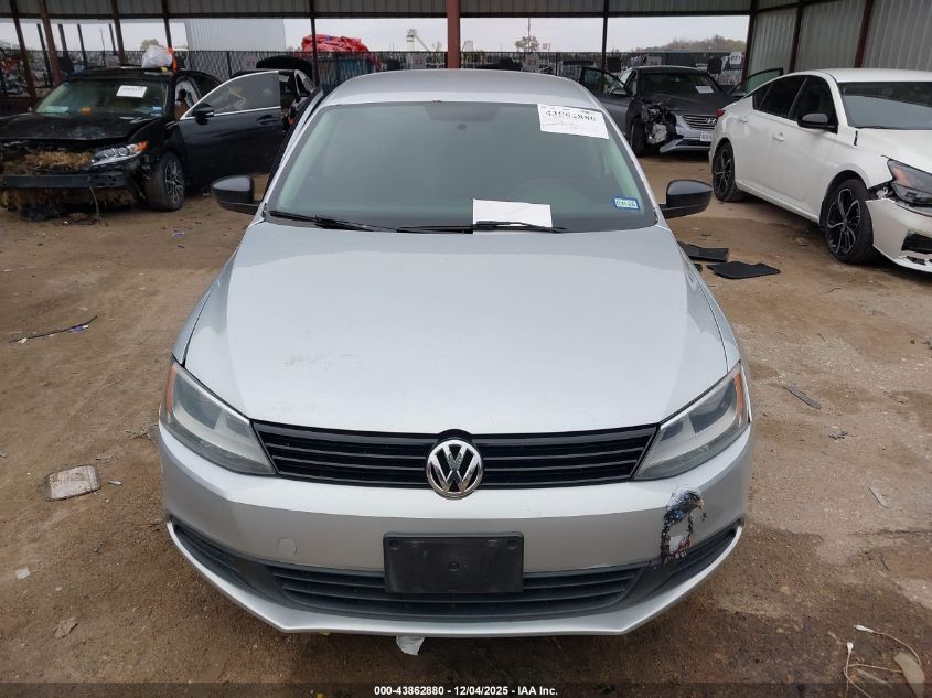 2013 Volkswagen Jetta 2.0L S VIN: 3VW2K7AJ8DM296386 Lot: 43862880
