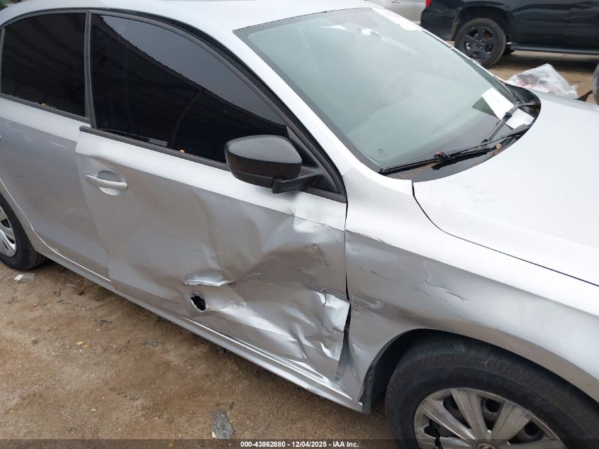 2013 Volkswagen Jetta 2.0L S VIN: 3VW2K7AJ8DM296386 Lot: 43862880