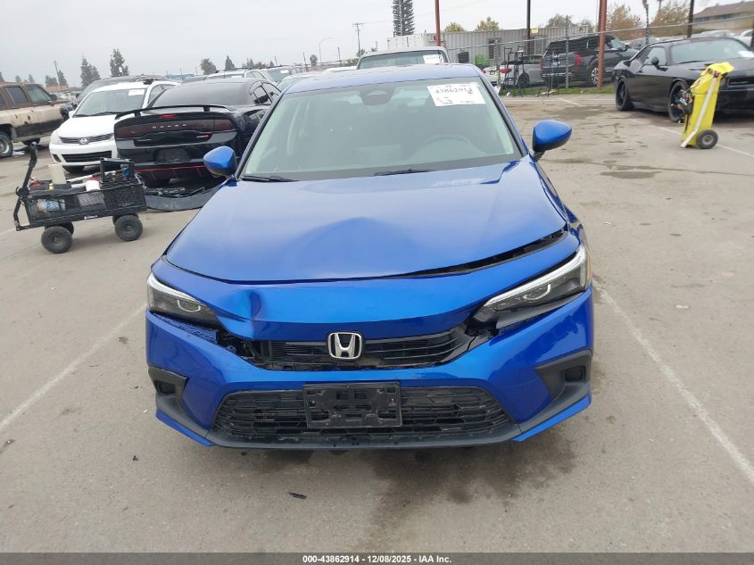 2023 Honda Civic Ex/Ex W/O Bsi VIN: 2HGFE1F70PH322439 Lot: 43862914