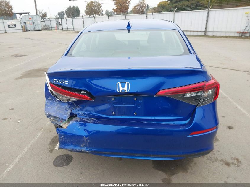 2023 Honda Civic Ex/Ex W/O Bsi VIN: 2HGFE1F70PH322439 Lot: 43862914