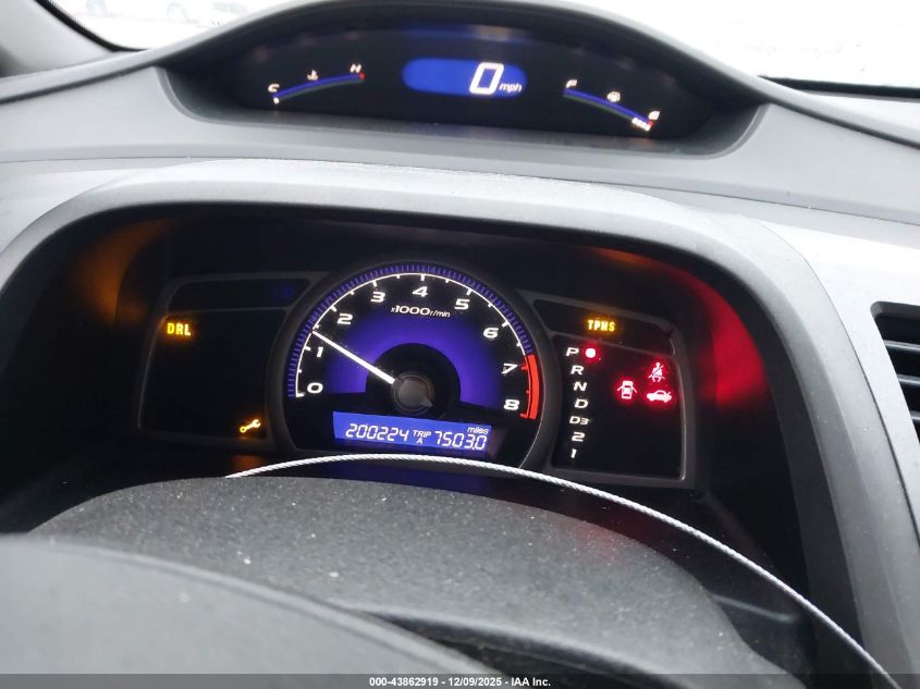 2009 Honda Civic Lx VIN: 19XFA16539E007660 Lot: 43862919