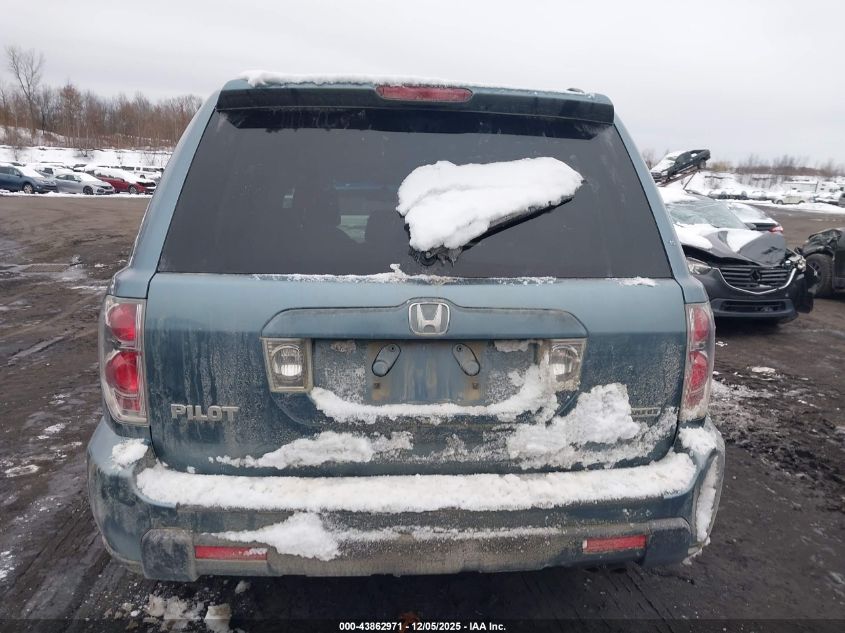 2007 Honda Pilot Ex-L VIN: 2HKYF18597H506205 Lot: 43862971