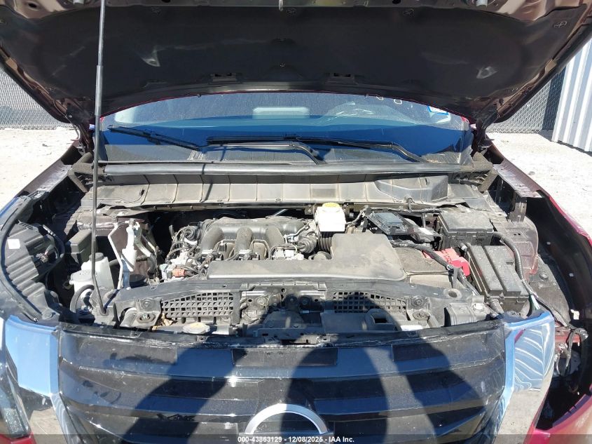 2024 Nissan Pathfinder Sv Fwd VIN: 5N1DR3BB2RC292555 Lot: 43863129