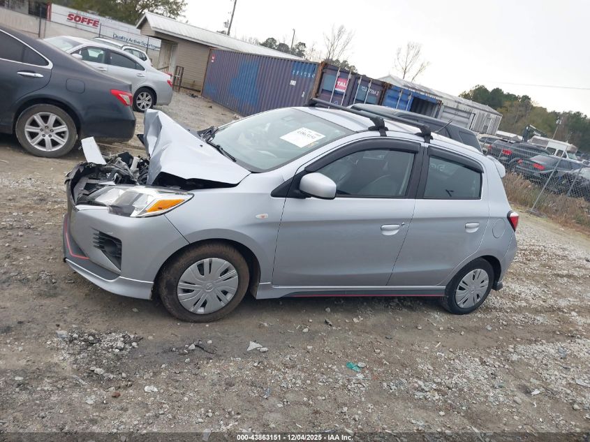 2022 Mitsubishi Mirage Es/Le VIN: ML32AUHJ3NH008082 Lot: 43863151