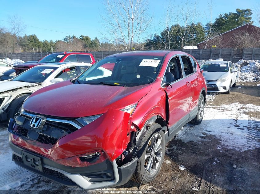 2021 Honda Cr-V Awd Ex-L VIN: 5J6RW2H88MA010362 Lot: 43863175