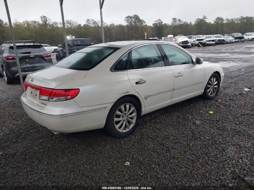 KMHFC46F26A131191 2006 HYUNDAI AZERA photo no. 4