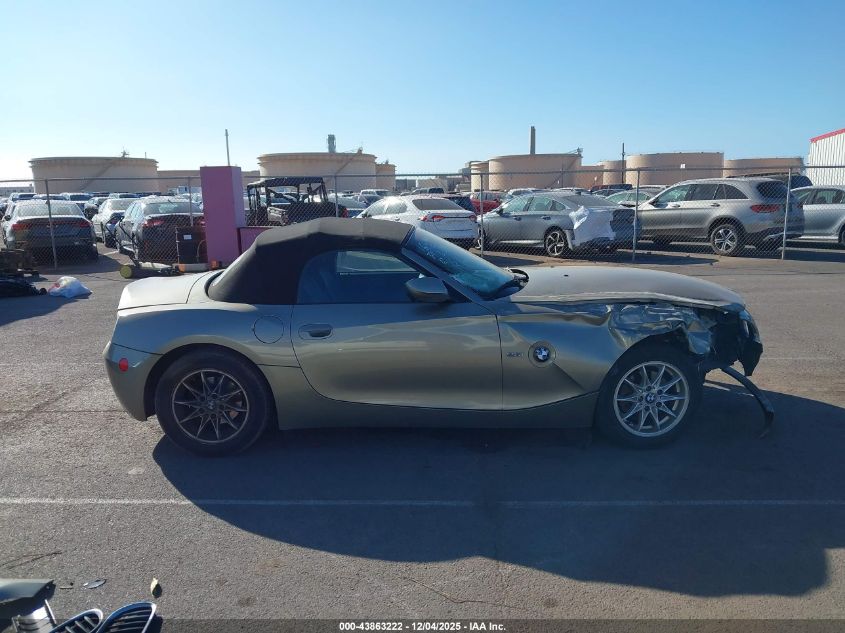 2005 BMW Z4 2.5I VIN: 4USBT33575LS55141 Lot: 43863222