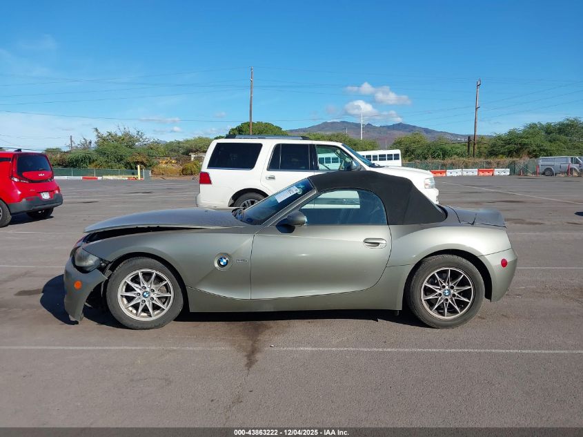 2005 BMW Z4 2.5I VIN: 4USBT33575LS55141 Lot: 43863222