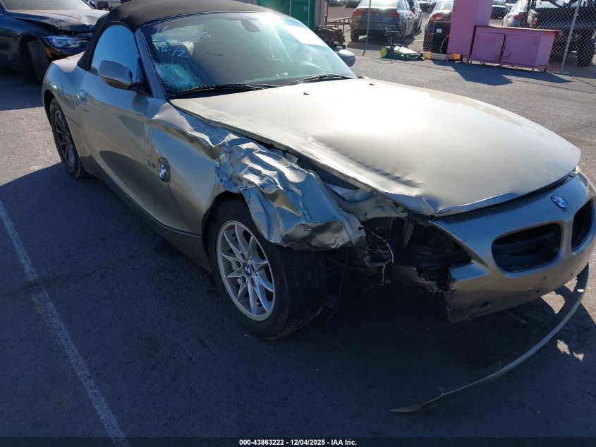 2005 BMW Z4 2.5I VIN: 4USBT33575LS55141 Lot: 43863222