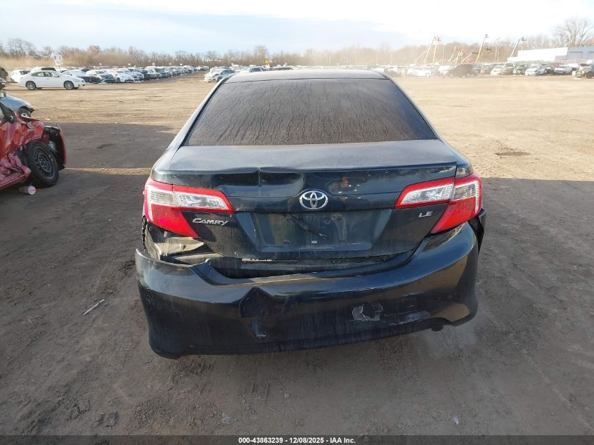 2013 Toyota Camry Le VIN: 4T4BF1FKXDR318780 Lot: 43863239