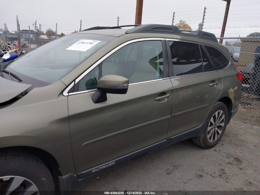 2015 Subaru Outback 2.5I Limited VIN: 4S4BSANC2F3362488 Lot: 43863286
